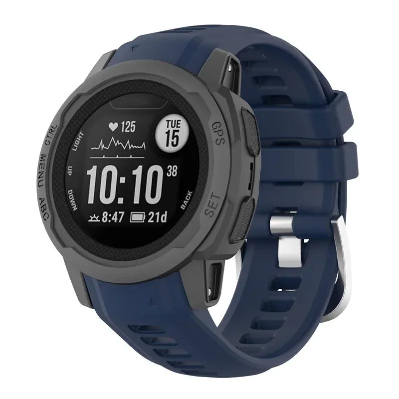 Řemínek pro chytré hodinky Garmin Instinct 2s Měkký silikonový náhradní náramek pro Garmin Instinct 2s řemínek