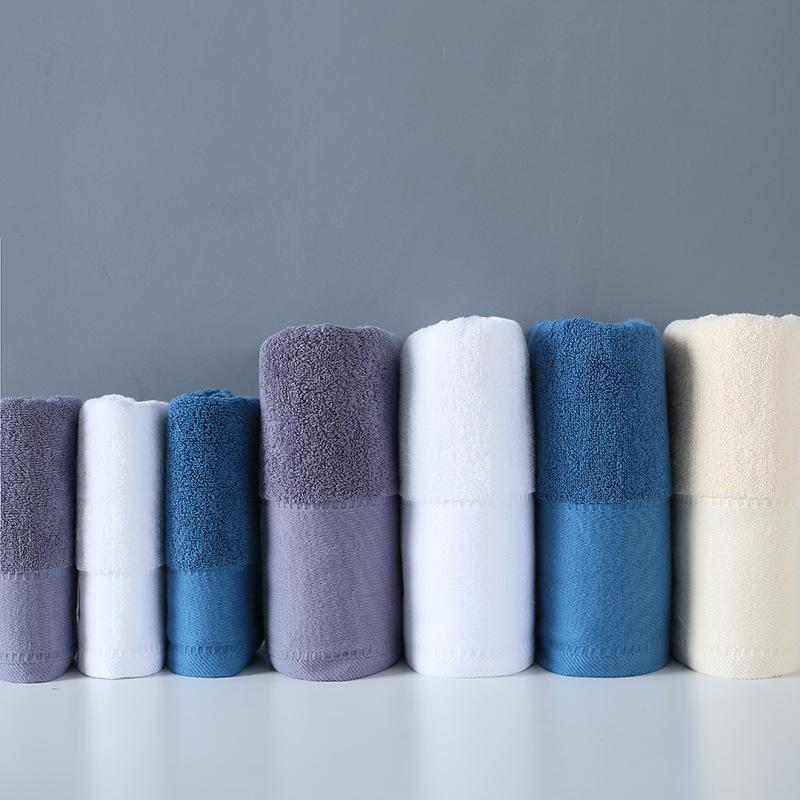 Five-Star Hotel Embroidered Pure Cotton Bath Towel - Thick, 32-Strand, Luxurious Daily Essential