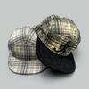 Spring And Autumn Plaid Alphabet Solid Color Baseball Cap Men'S And Women'S Sunshade Flat Brim Color Matching Street Cap