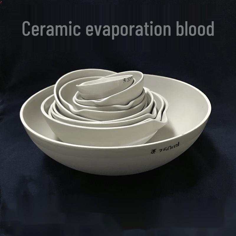 Round Bottom Ceramic Evaporating Dish