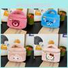 Adorable Plush Strawberry Bear Handbag For Women Spacious Makeup Organizer Bag