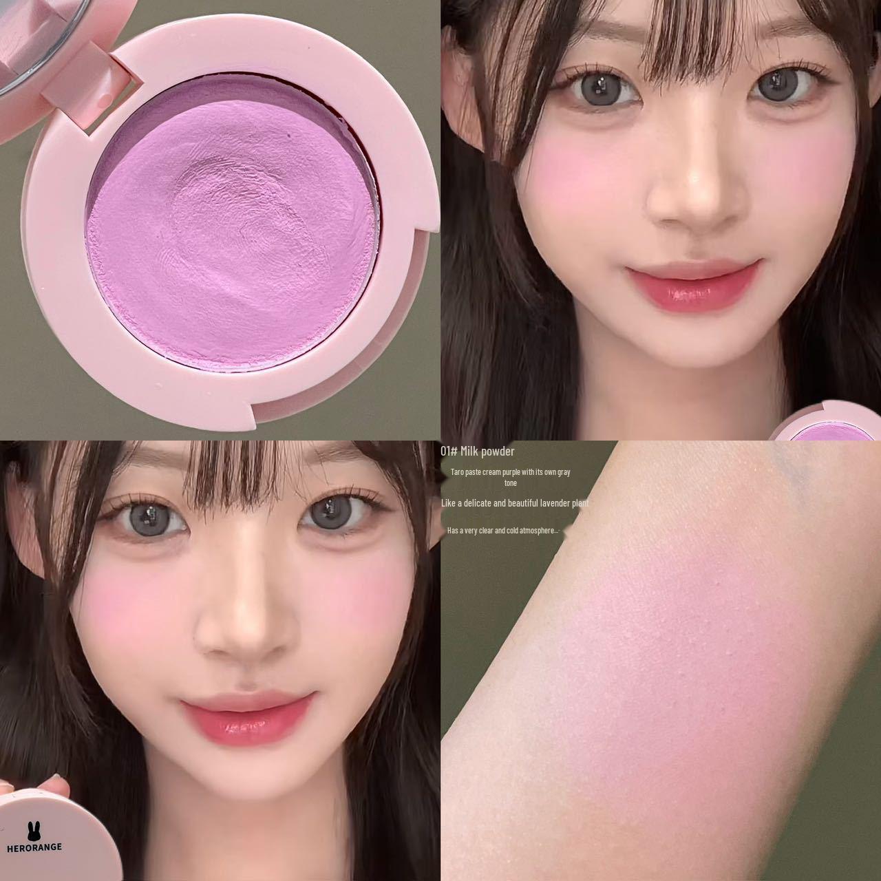 

HERORANGE Matte Cream Blush - Natural Contour & Brightening for Students