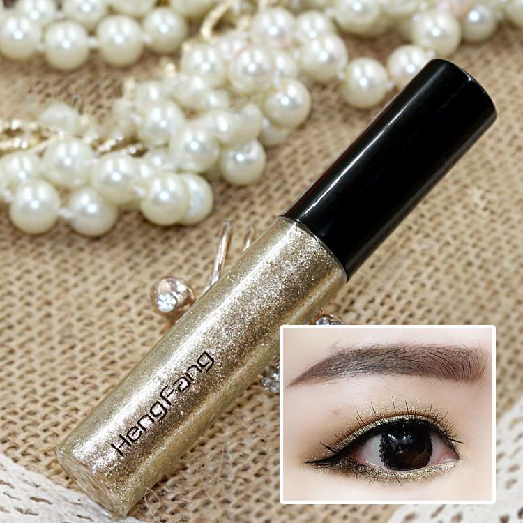 Glitter Eyeliner Fluid Pearlescent Eye Head Lift Tears Eye Makeup Color Eyeliner Fluid Lie Silkworm