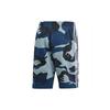 Adidas Originals Camo Print Logo Shorts Men Bottoms Blue-Camouflage DV2046