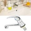 Single Cold Water Faucet Bathroom Sink Faucets Silver Bathroom Taps Single Handle Deck Mounted Basin Taps Hardware Accessorie