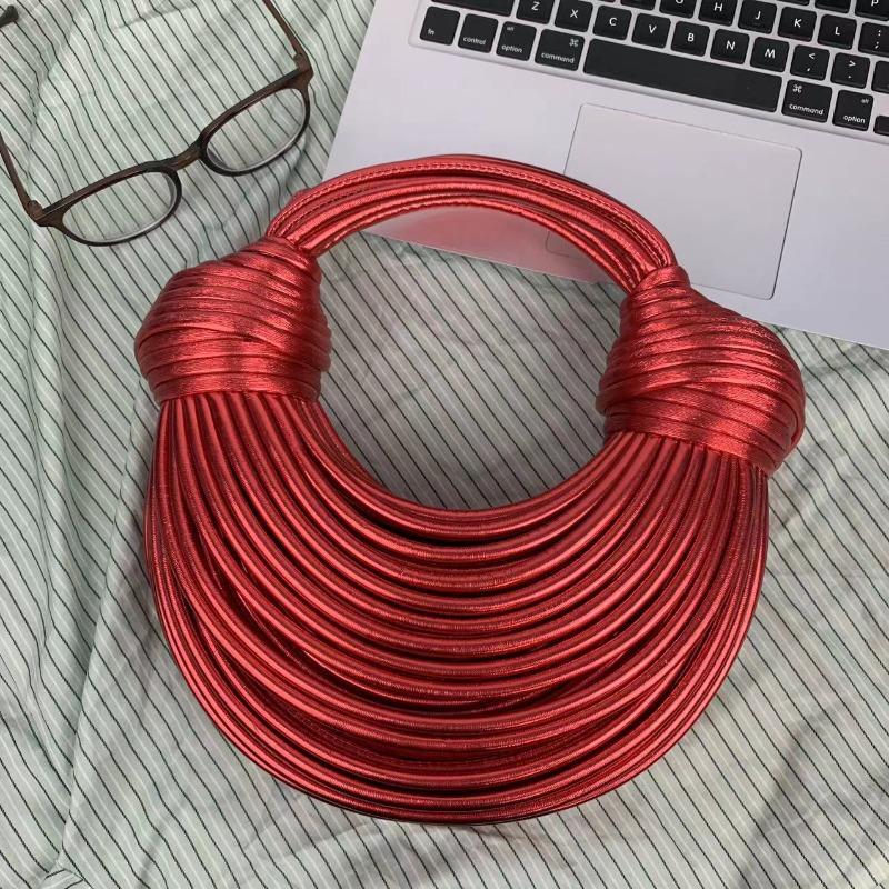 Heiß verkaufende neue Mode Nudeltasche personalisiertes Design vielseitige Knödeltasche handgewebt geknotete Schulter Damentasche