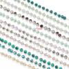 1 Meter Colorful 3mm Beads Beaded Chain Glass Crystal Beads Necklace Chain Accessories for Jewelry Making Components Crafts DIY