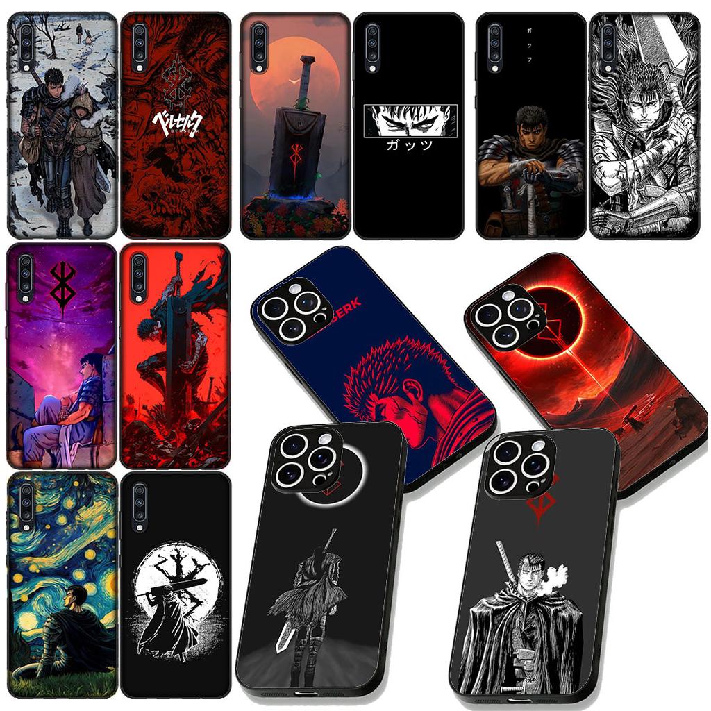 Berserk Anime Guts Phone Case for Apple iPhone 16 17 Air 14 15 Pro Max Plus 16+ 16E 14+ ProMax Cover Casing