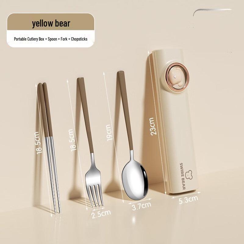Utuo Kids 3-Piece Portable Cutlery Set