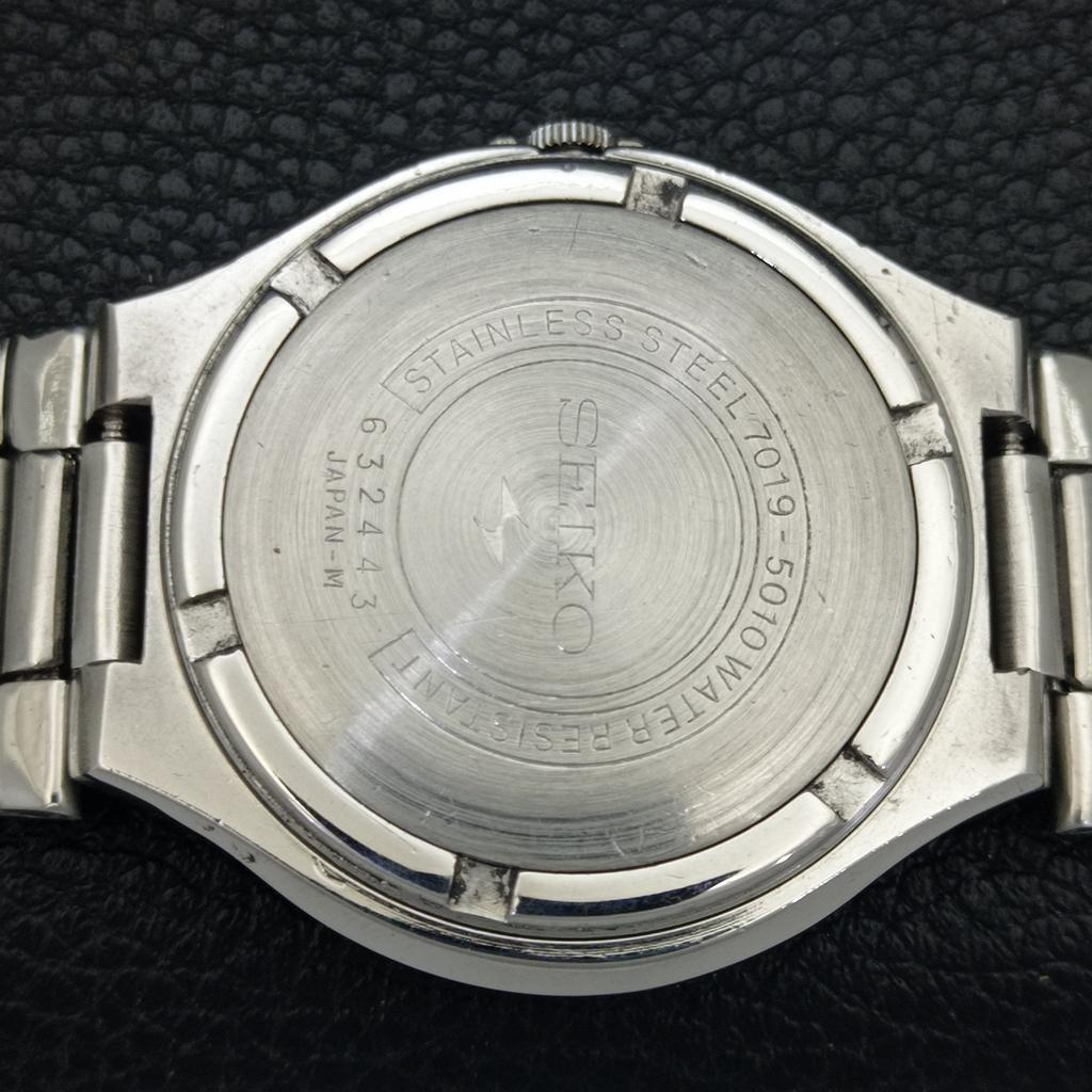 GENUINE VINTAGE SEIKO 5 ACTUS AUTOMATIC JAPAN 7019A MENS WATCH A702122-5 R208-a702122