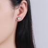 1 Paar Steckohrringe Quadratische Form Zirkonia Funkelnd Eingelegte Ohrstecker Festliche Lässige Ohrringe Schmuck Geschenk