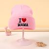 Embroidery Knitted Hat Dopamine Color Warm Windproof Cover Wool Hat Moisture