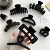Korean Style Black Large Hair Claws Elegant Fashion Hairpins Barrettes Crab Hair Clips Headwear For Women Girls Hair Accessories