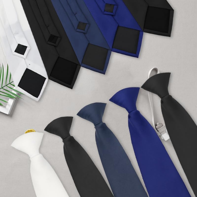 Men's Tie, BlackNavy, Formal Wear, Stylish, Suitable for Weddings, Parties, and Other Occasions (Navy Blue)