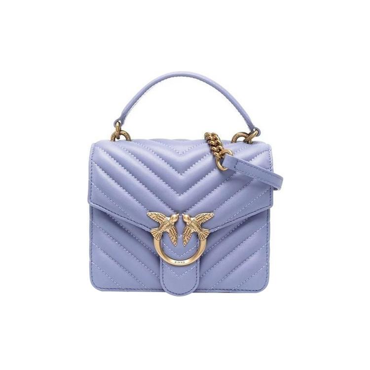 

Новая розовая сумка-тоут из телячьей кожи PINKO, сумка для покупок, сумка через плечо, сумка кроссбоди, женская фиолетовая 1P22YJ-A03Z-Y79Q 18.0*7.1*15.0CM