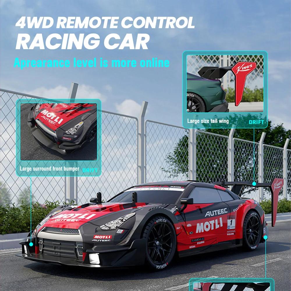 Non-Toxic 4Wd Rc Drift Car 1/14 Radio Controlled Racing Cars 50Km/H High Speed Electric Children'S Racing Vehicle Toys For Children Kids Gifts