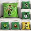 Cartoon B-Ben 10 Pillow Case Sofa Decorative Home Double-sided Print Plush Square Throw Pillow Covers Cushion Decor Cover