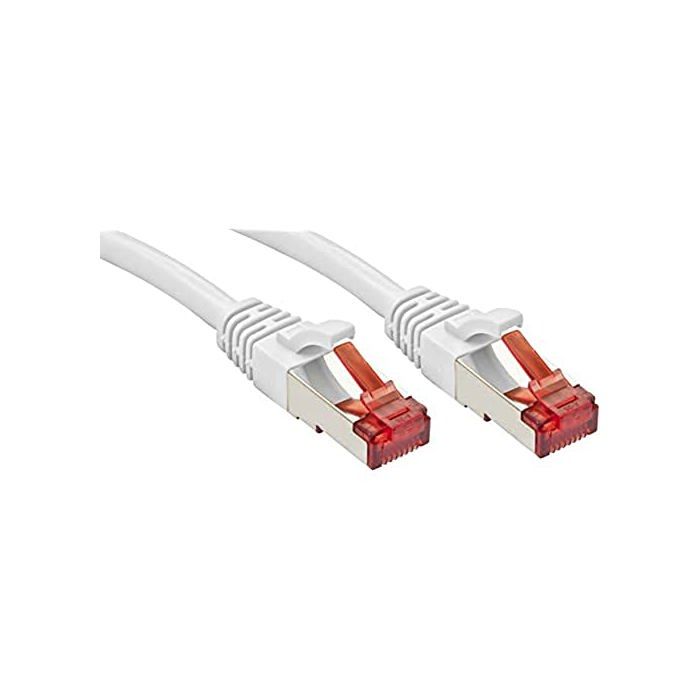 Câble Réseau Cat.6 S-FTP - LINDY - 3m - Blanc - Connecteurs Blindés - Garantie 10 Ans