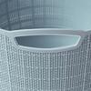 Laundry Hamper Basket with Handles Large Capacity Multifunction Plastic Dirty Clothes Basket for