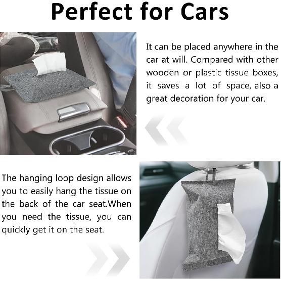 kakaforsa Toilet Paper Holder Reble Tissue Holder Travel Tissue Holder Wall Hanging Tissue Box Cover Toilet Paper Storage Rectangle Napkin Holder