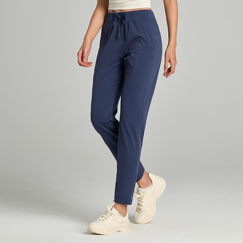 Yuantu's new elastic loose straight sweatpants women's drawstring waist yoga pants Pilates fitness casual trousers