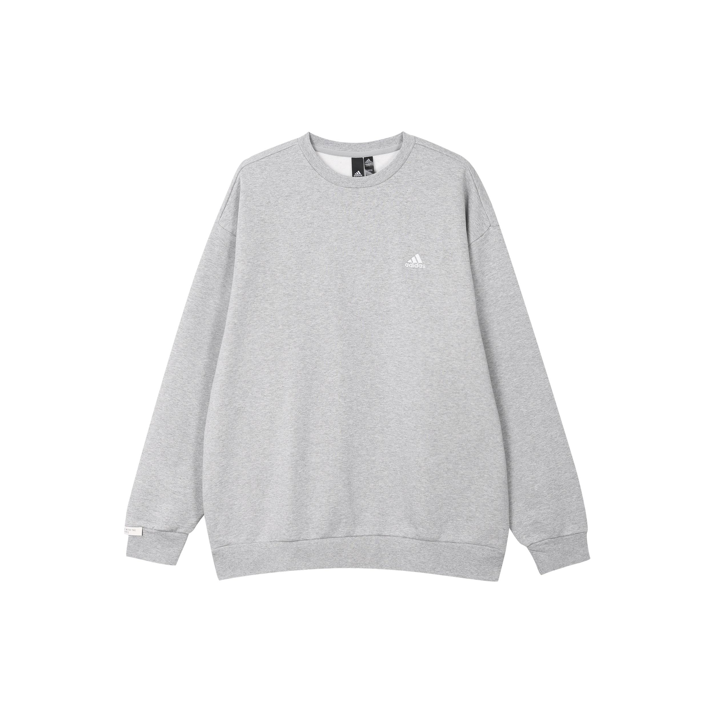adidas Logo Crew Sweatshirt Grey Men s IV7599 XXS