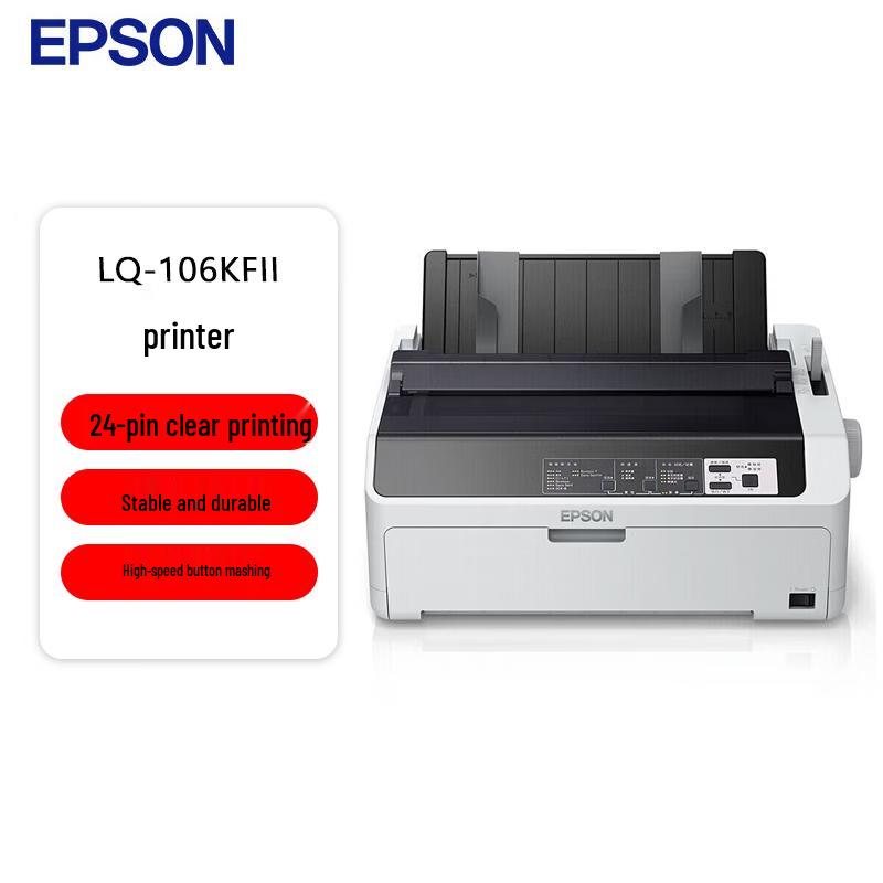 

Epson LQ-106KFII+ 24-Pin Flatbed Dot Matrix Printer
