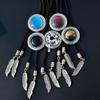 Korean Men's Gem Inlaid Bolo Tie Necklace and Shirt Ornament