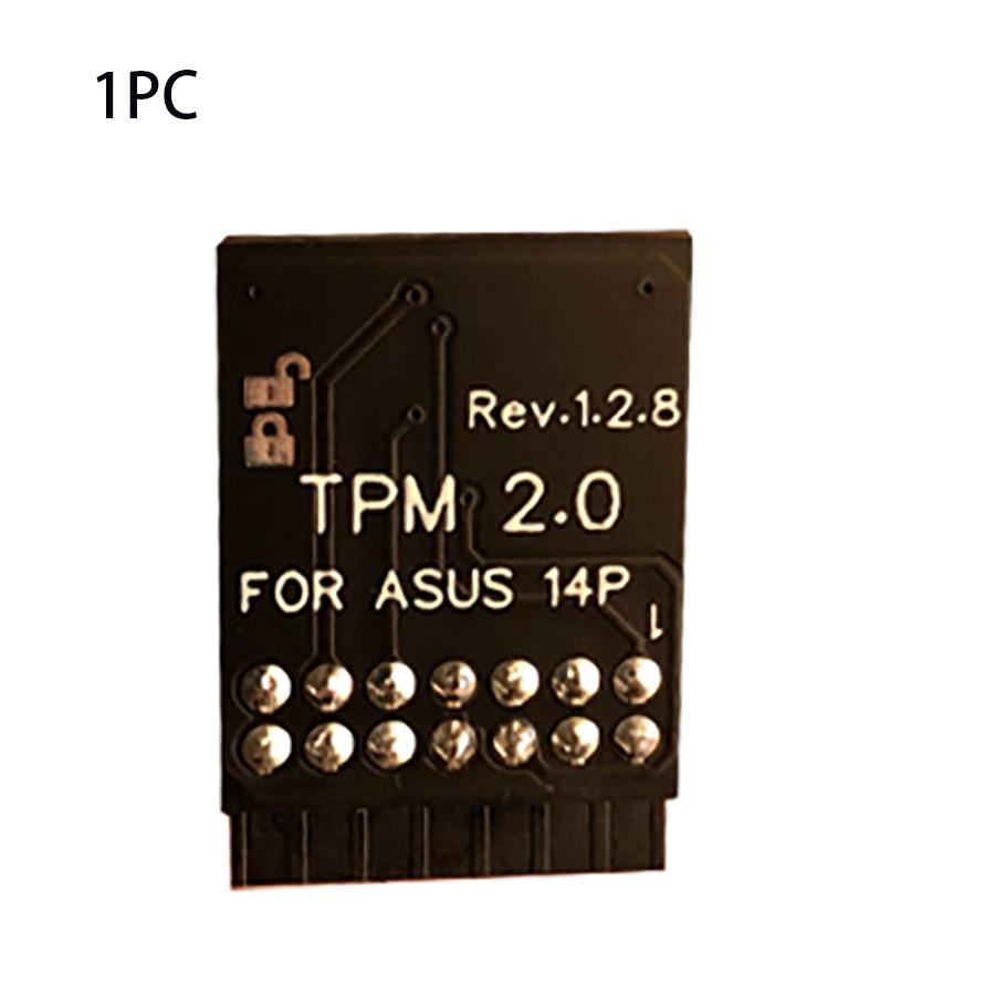 1PC TPM 2.0 Security Module For ASUS Motherboard 14 Pin LPC Card Windows 11
