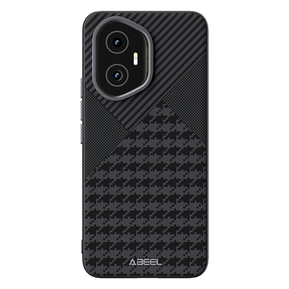 ABEEL For Honor 300 Case Compatible with MagSafe Micro-Embossing PC TPU Aluminum Alloy Leather Phone Cover