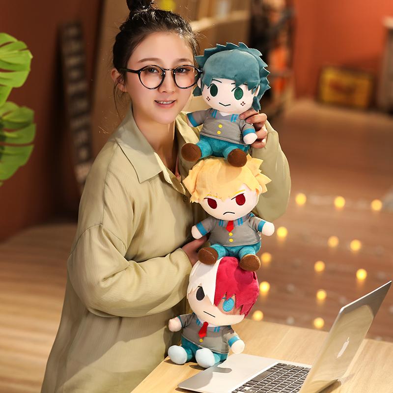 25Cm Lovely Anime Dolls Bakugou Katsuki Todoroki So Midoriya Izuku Bolster Plush Boku No Hero Academia Plushie Stuffed Toys