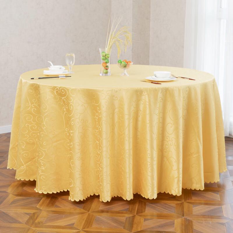 Yangge Golden Hook Flower Round Tablecloth 2.6m Diameter