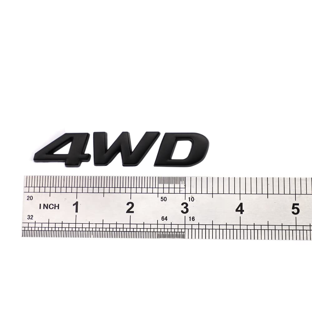 Generic 2pcs 4WD 3D Metal Car Sticker Emblem Badge Decal