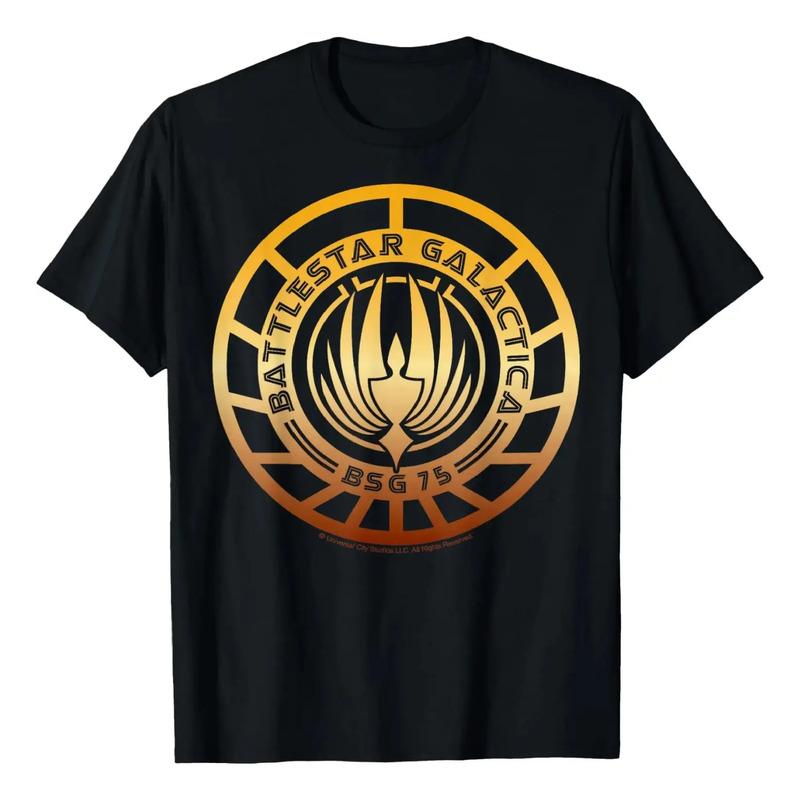 Camiseta Con El Logotipo Bsg 75 De Battlestar Galactica S