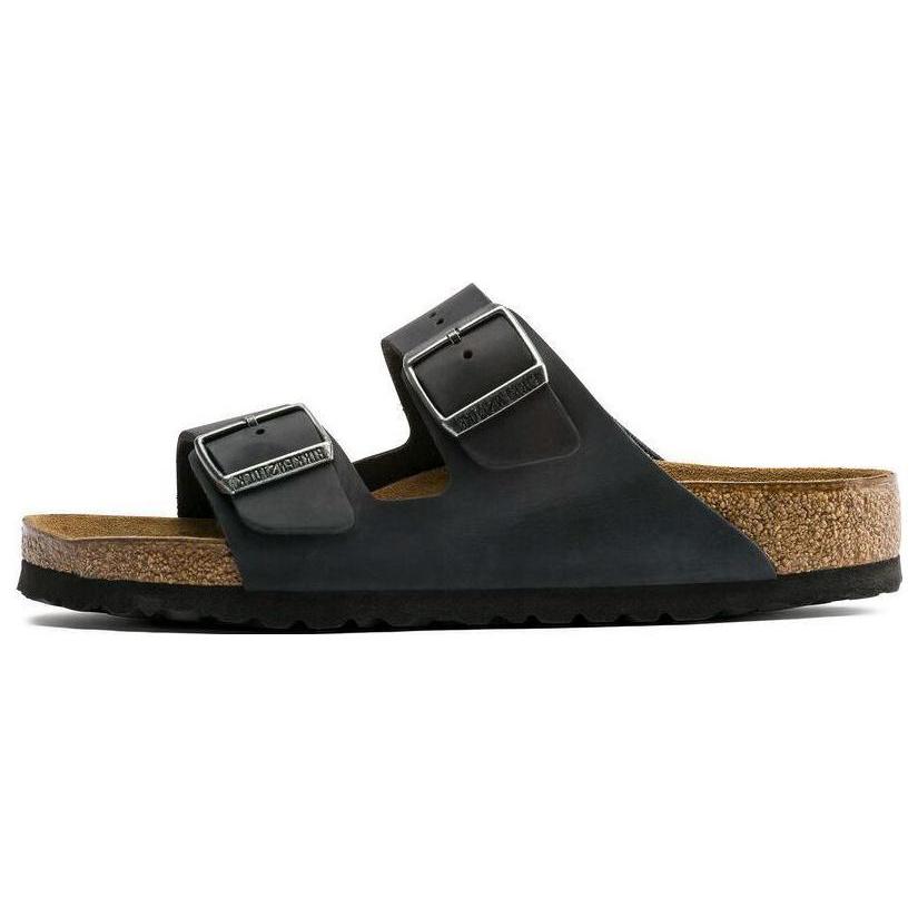 Birkenstock Arizona Soft Footbed Slide Slippers Unisex Black Regular 0752481 39 чёрный