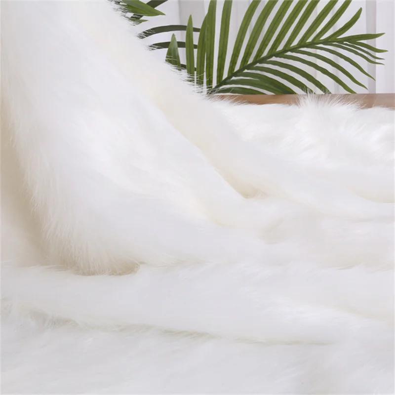 5cm Plush Thickened Fur Fabric By The Meter Coats Bags Clothes Sewing High-grade Imitation Fox Cloth Decorative Winter Plain Diy