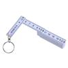 Mini Folding Ruler Keychain 50cm 10 Fold Plastic Ruler Keyring Hand  Travel Ruler Upgrades for Active  Measurements