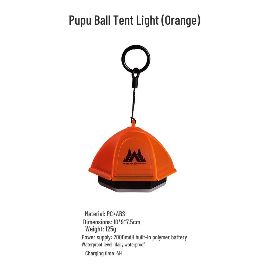 Mini Pinecone Retro Handheld Lamp - 8h Battery Life Outdoor Camping Light