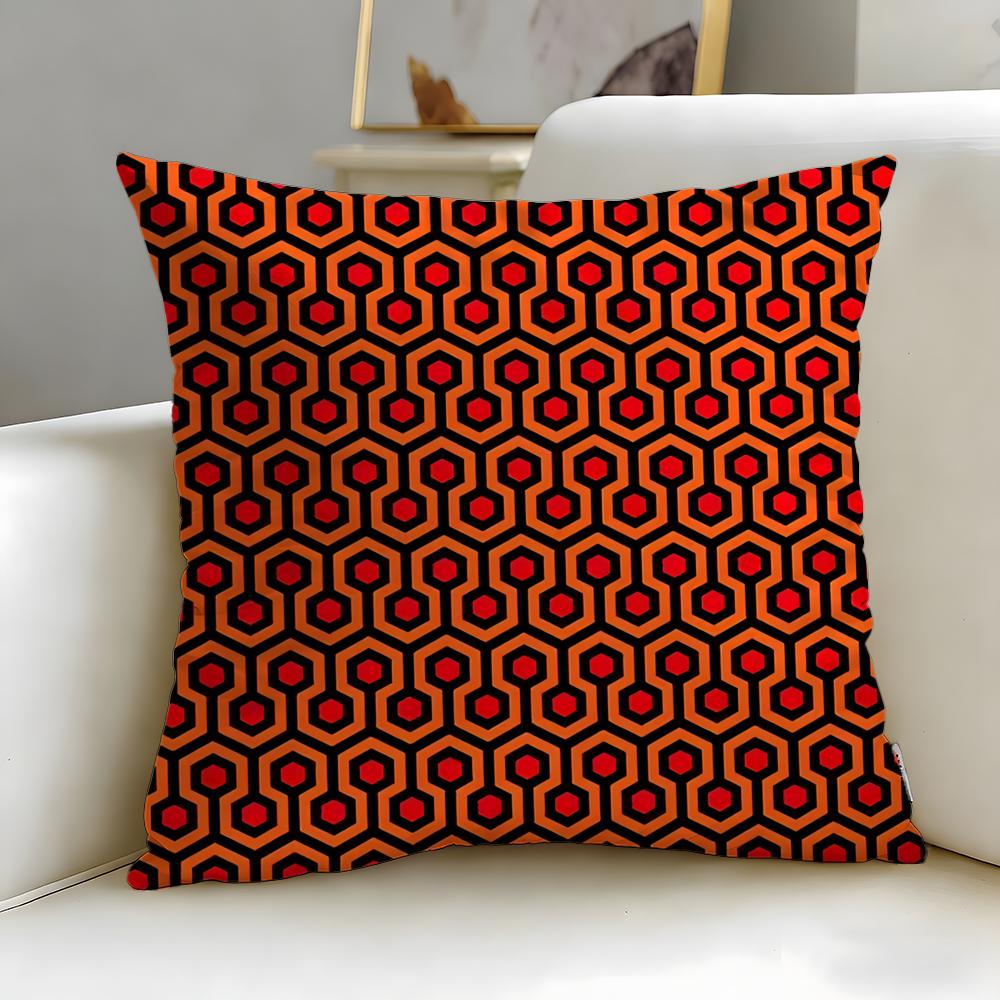 Mosaic Pattern Cushion Cover Soft  EasyWash Pillow Case  Versatile for Couch Bed Travel and Office