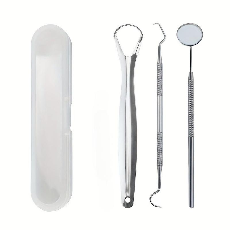 

Stainless Steel Lightweight Portable Oral Hygiene Tools,Tongue Scraper, Multi-Functional Portable Tongue And Interdental Cleaner