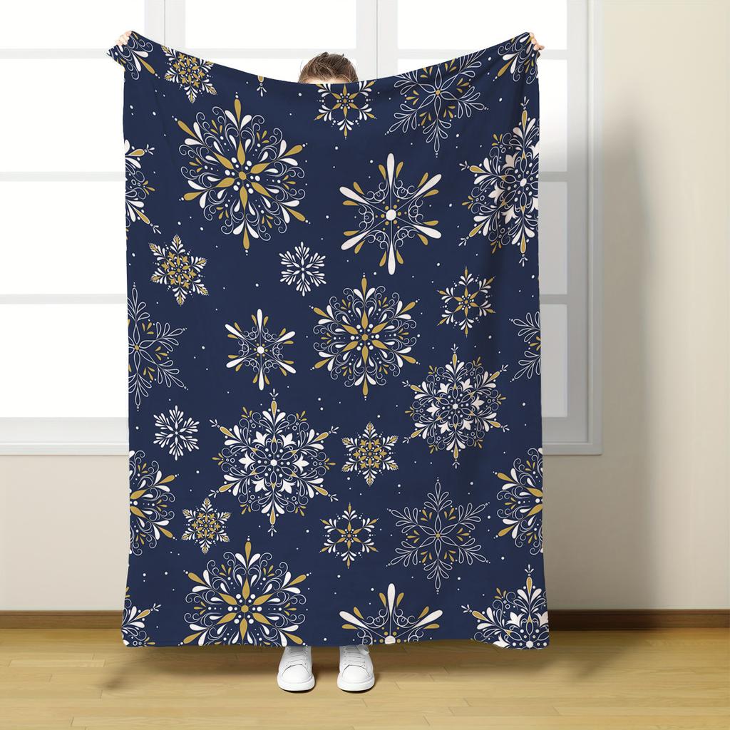 Weihnachten Kreative Überwurfdecke Flanelldruckdecke Superweich Kuschelig Sofadecke Nickerchen-Decke Wohndecke Perfektes Wohngeschenk für Sie