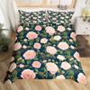 Botanical Lily Duvet Cover Twin Full Queen King Chic Floral Comforter Cover Boho Flower Bedding Set Watercolor Petals Bed Set