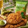 SAMJIN Mini Pretzel Biscuits 70g Wasabi Flavor | Crispy Crunchy Texture, Spicy Wasabi Flavor, Convenient Snack