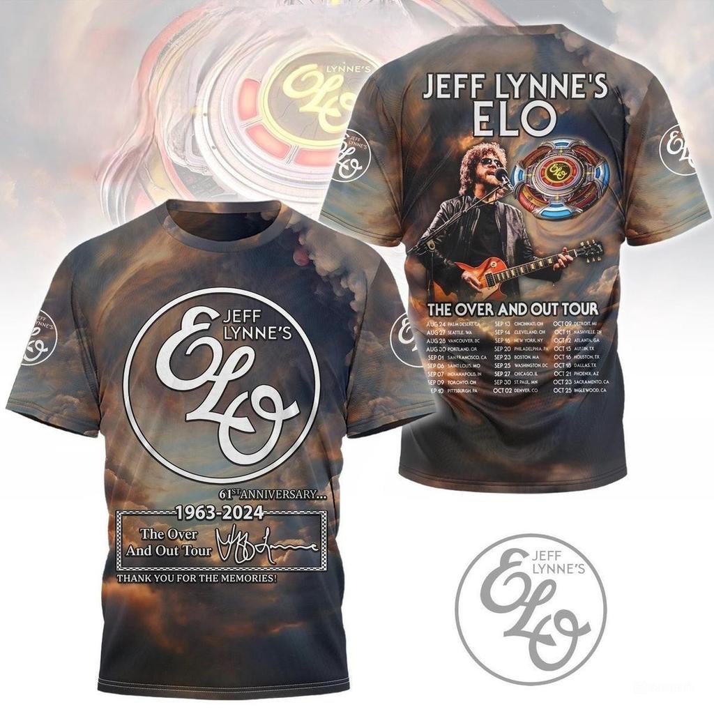 Jeff Lynne Electric Light Orchestra ELO Band T-shirt 3D dalla S alla 5XL 2F1627