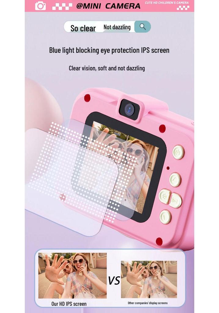 Children's HD Dual Camera - Fun & Cute Mini Digital Camera for Photos & Videos, Perfect Birthday Gift Toy