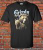 Retro Grizzly Bear Wildlife Graphic Tee Vintage 90s Nature Style TShirt BLK