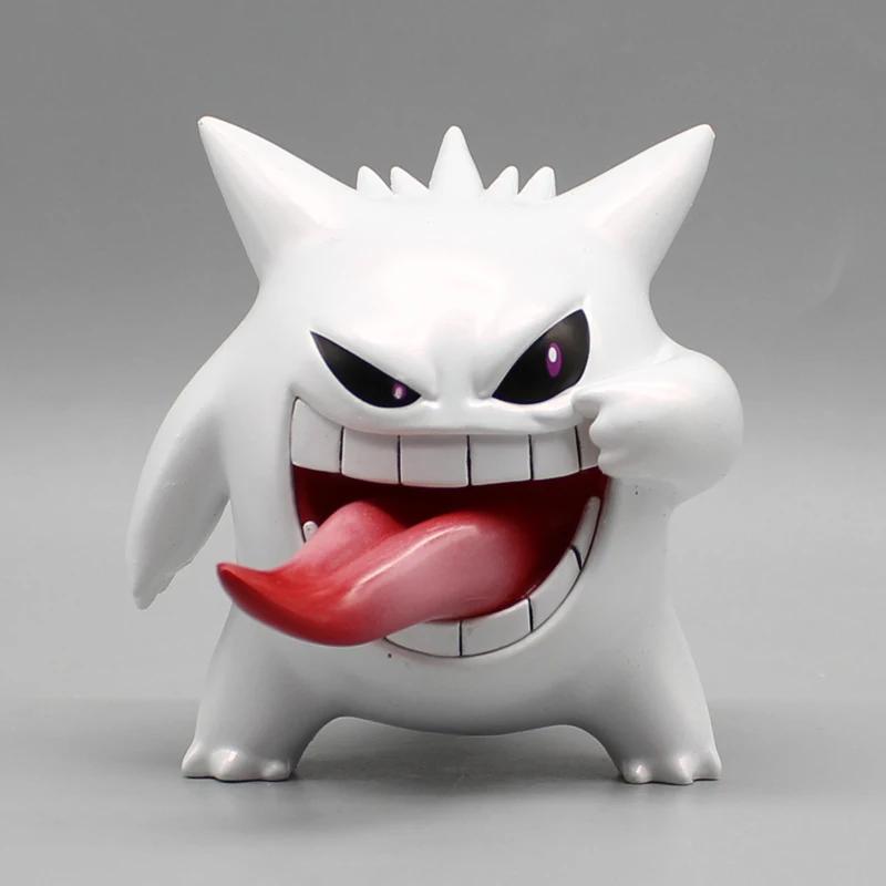9cm Pokemon Gengar Figure Transparent Model Adorable Anime PVC Action Figurine for Room Decoration Collection Present for Fans