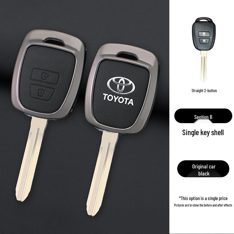 Metal Shell Key Case for Toyota FJ Cruiser, Old Model RAV4, Prado, and Land Cruiser