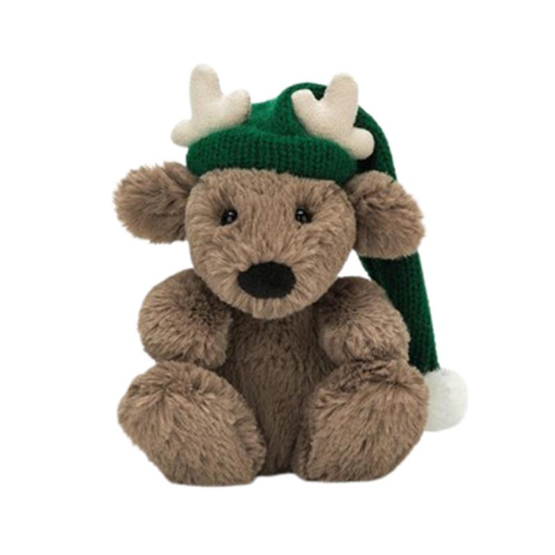 

JELLYCAT Short Legs Series Hat Reindeer Doll Plush Doll 11cm Tall