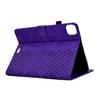 A3 For iPad Pro 11 (2024) Case Card Slots Leather Tablet Cover Block Pattern